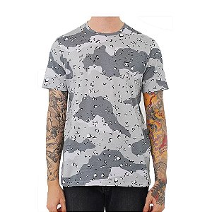 Camiseta DC Chip Camo - Cinza