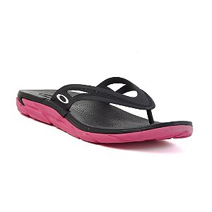 Chinelo Oakley Rest II - Preto/Rosa
