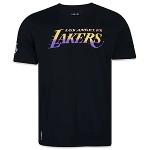 Tshirt New Era NBA Los Angeles Lakers Core  - Preta