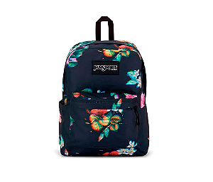 JanSport SuperBreak Backpack - Durable, Lightweight Premium Backpack - Floral Glitch