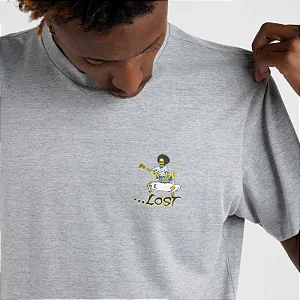 Tshirt Lost Air Time - Cinza