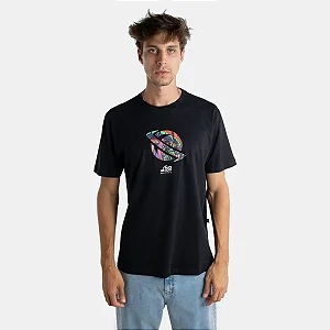 Tshirt Lost Mushroom Saturn - Preto