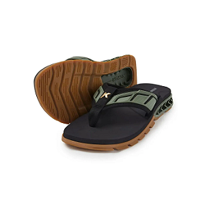 Chinelo Kenner Rakka Full Force L7 - Preto/Verde