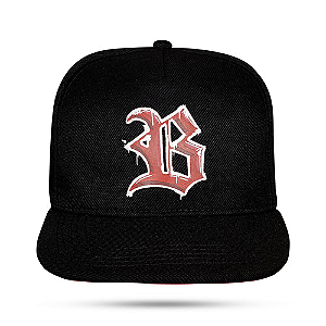 Bone BLCK Fitão Boy Demais Wings - Preto/Vermelho