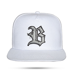 Bone BLCK Fitão Boy Demais Wings - Branco/Cinza
