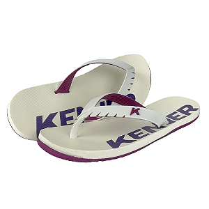 Chinelo Kenner Red - Branco/Roxo
