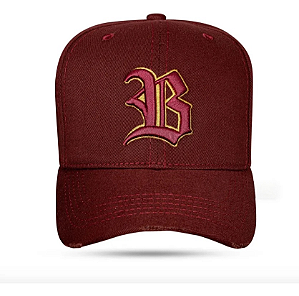 Bone BLCK Snapback Contour Dourado - Vinho