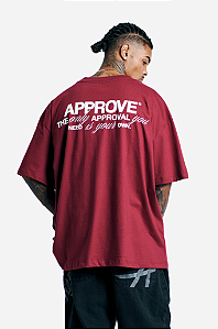 Tshirt Approve Huge Timeless - Bordo