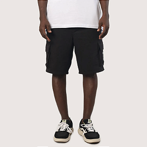 Bermuda MCD Moletom Cargo - Preto