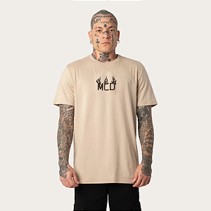 Tshirt MCD Regular Fogo - Bege