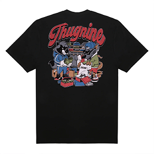 Tshirt Thug Nine Lique - Preto