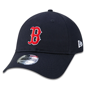 Boné 9TWENTY MLB Boston Red Sox Aba Curva - Azul Marinho