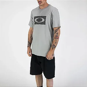 Tshirt Oakley Ellipse Organic Print - Cinza