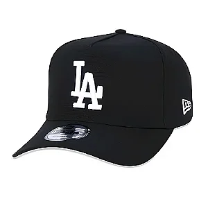 Boné 9FORTY A-Frame Snapback MLB Los Angeles Dodgers Aba Curva - Preto