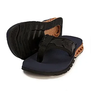 Chinelo Kenner Rakka Ultra Force - Preto/Azul/Dourado