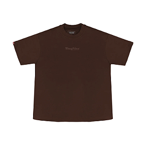 Tshirt Thug Nine Oversized Bold Puff - Café