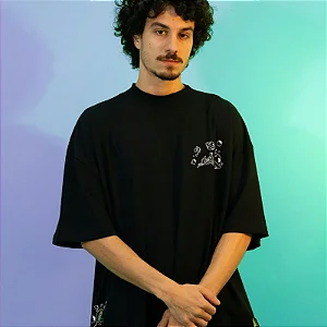 Tshirt Lost x Bob Esponja Quadrada Bubble Boxfit - Preto