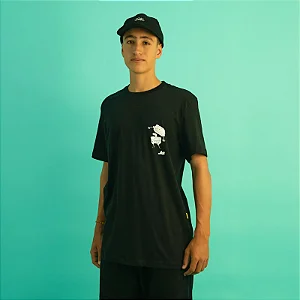 Tshirt Lost x Bob Esponja In Half - Preto