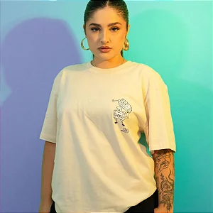Tshirt Lost x Bob Esponja In Half - Bege