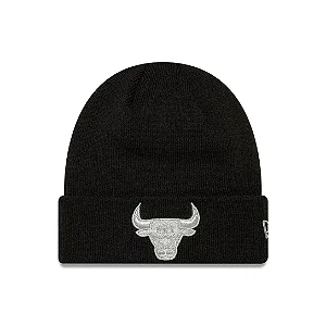 Gorro New Era NBA Chicago Bulls Metallic Silver - Preto