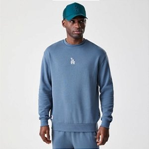 Moletom New Era Fleece Tops Los Angeles Dodgers MLB - Cinza