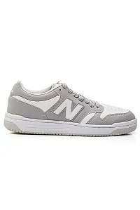 Tênis New Balance Casual Masculino Couro - Cinza