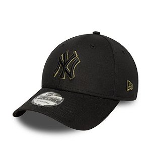 Boné 9FORTY TEAM OUTLINE New York Yankees - Preto
