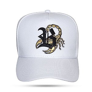 Boné BLCK Snapback Scorpion - Branco