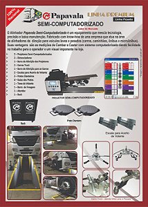 Alinhador Linha Pesada Semi-Computadorizado (CAMBER E CASTER) - Alinhador Semi-Computadorizado para Valeta