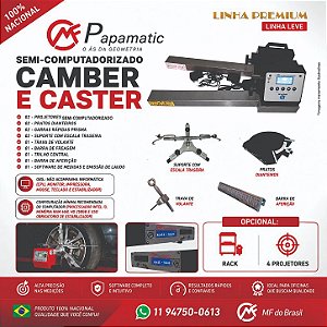 Alinhador Semi-Computadorizado (CAMBER E CASTER) 2 Cabeças Vermelho