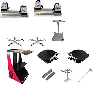 Alinhador Computadorizado 4 Cabeças com Rack Vermelho