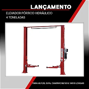 ELEVADOR PORTICO HIDRAULICO 4T - MF4000 PRO MONOFASICO