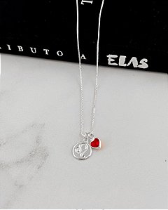 Colar Medalha Signo Leão - Prata