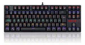 Teclado Gamer Redragon Daksa, LED Rainbown, ABNT2, Preto, K576-1