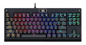 Teclado Gamer Redragon Dark Avenger, RGB, Qwerty, ABNT2, Outemu Red, Preto - K568