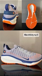 Tênis Nike Zoom Infinity Prata com Laranja