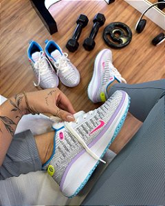 Tênis Nike Zoom Infinity Branco com Pink