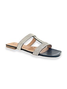 RASTEIRA "H"  STRASS PRETA TAMANHO GRANDE 40 ao 44