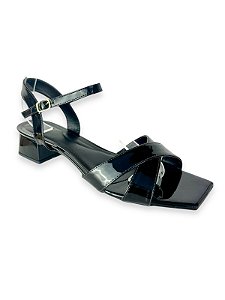 SANDÁLIA SOPHIA PRETA TAMANHO GRANDE SALTO 3CM