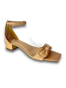 SANDÁLIA TIES NUDE TAMANHO GRANDE SALTO 3CM