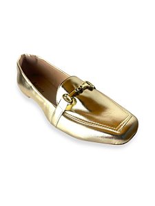 MOCASSIM DOURADO TAMANHO GRANDE DO 41 AO 43