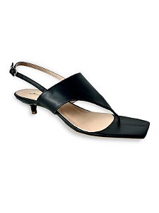 SANDÁLIA ELEGANT PRETO SALTO 3CM