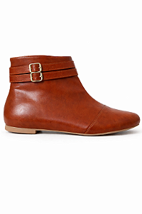 BOTA CANO CURTO FIVELA CARAMELO NAPA TAMANHO ESPECIAL 41 AO 44