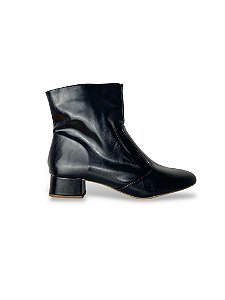 BOTA PRETA SALTO BLOCO BICO REDONDO PRETA (3CM) TAMANHO ESPECIAL
