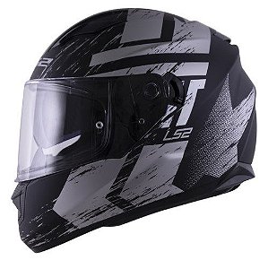CAPACETE LS2 FF320 STREAM HUNTER MATTE BLK/TITANIUM 60/L