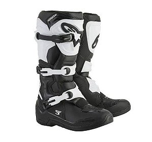 BOTA ALPINESTARS TECH 3 PRETO BRANCO 11  EAN  8021506925200