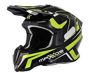 CAPACETE MATTOS RACING COMBAT MTR02 AMARELO FLUOR 58