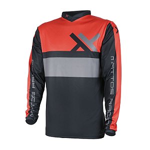 CAMISA MATTOS RACING ASSIMILATE VERMELHO/CINZA GG