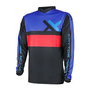 CAMISA MATTOS RACING ASSIMILATE AZUL/VERMELHO G