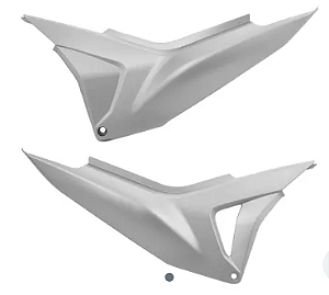 TAMPA LATERAL BROS 160 15 PRATA TWISTER FOSCO MOTO PRETA